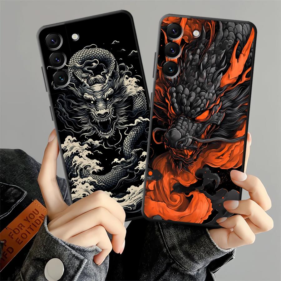 Phone Cases Art - Wave Dragon Art Phone Cover Case