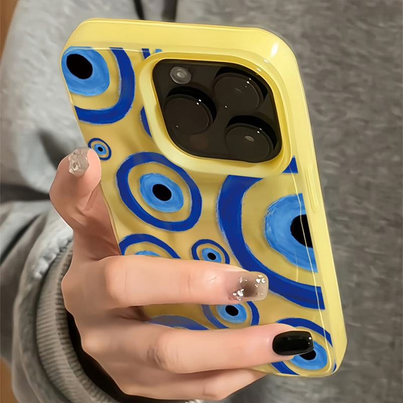 Phone Cases Art - Retro Blue Eye Design TPU Phone
