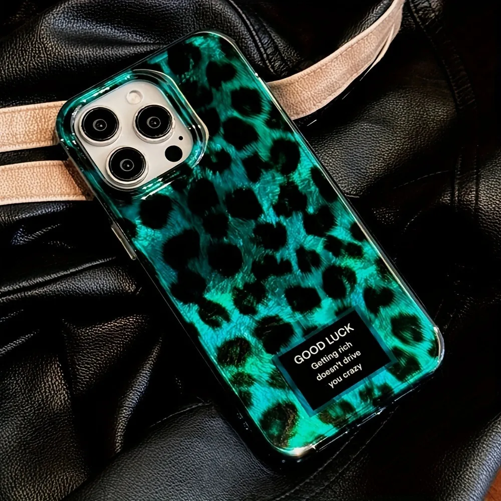 Phone Cases Transparent - Retro Laser Cute Leopard Print Phone