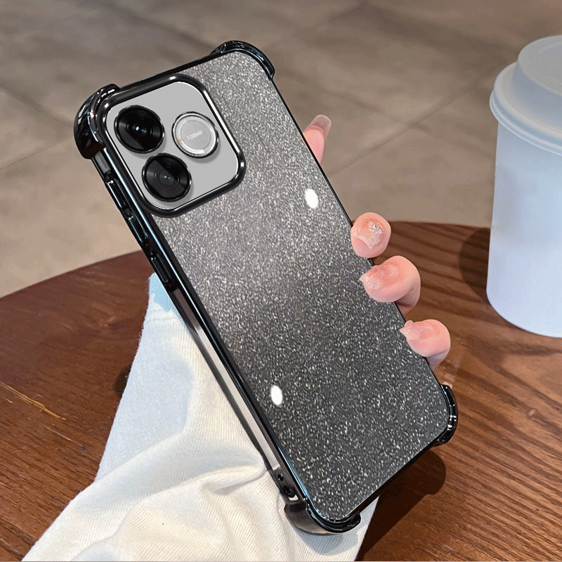 Glitter Shockproof Case - Glitter Plating Protective Cover For Honor