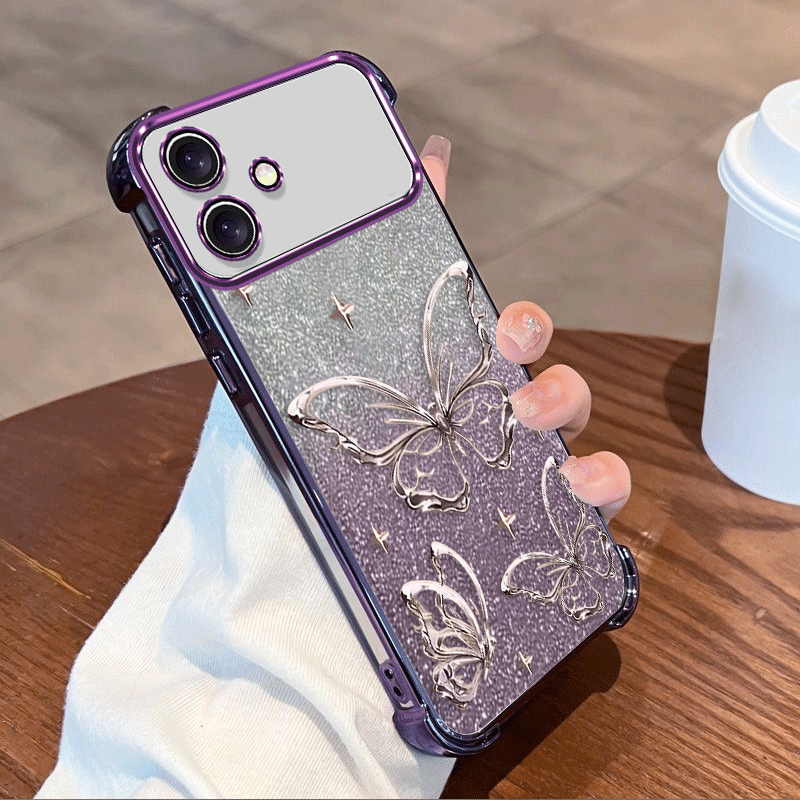 Glitter Shockproof Case - Glitter Plating Cover For Infinix Smart