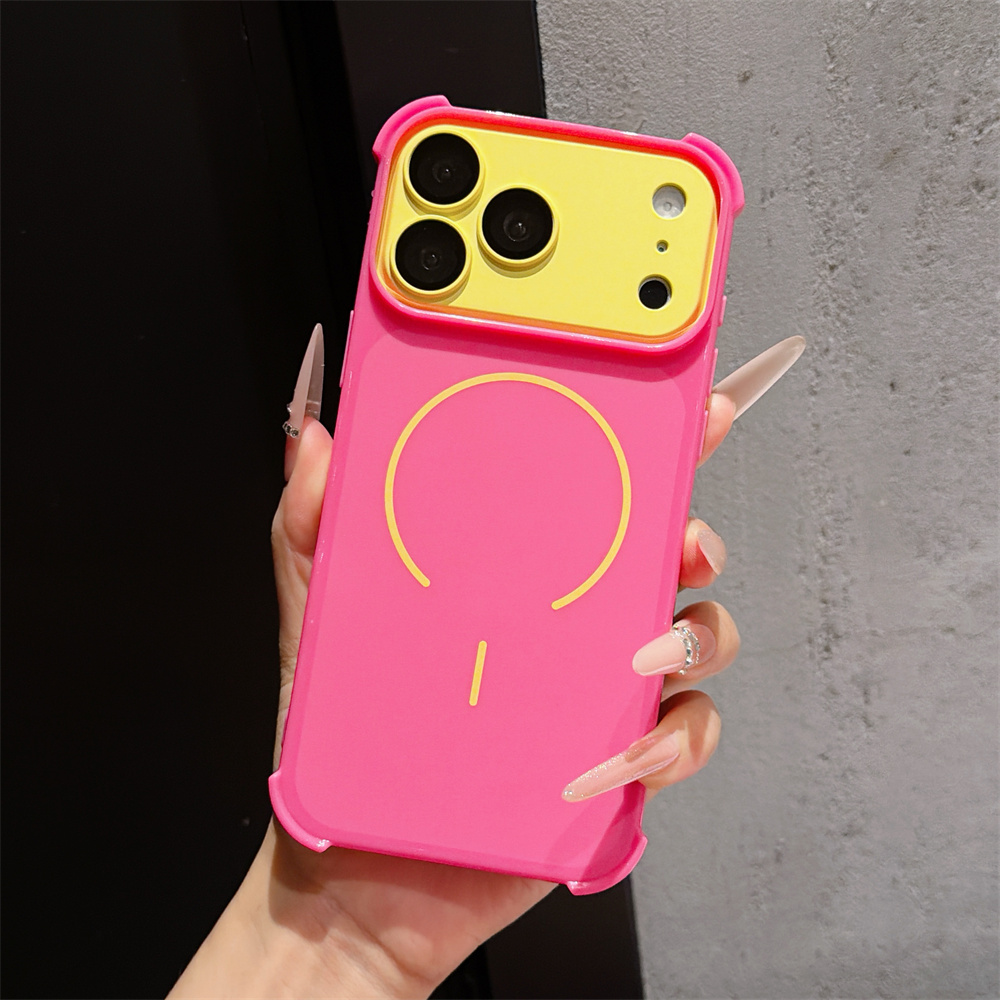 Apple Iphone 16 - Contrast Color Armor Phone Case for