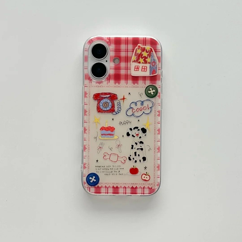 Phone Cases Korea - Korean Ins Light Asian Wind Red
