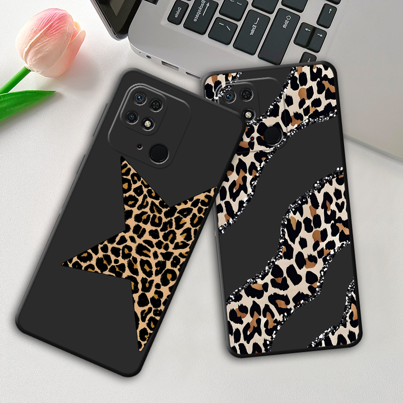 Phone Cases Art - Leopard Print Star Art Case for