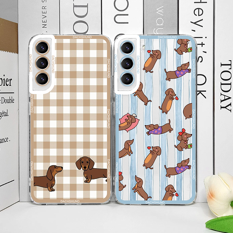 Phone Cases Samsung S23 - Cute Sausage Dog Phone Case for