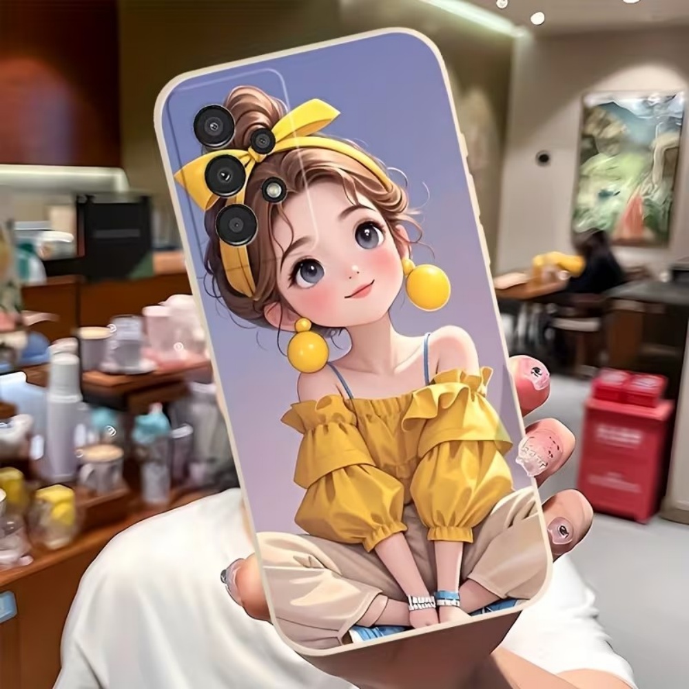 Phone Cases Samsung S23 - Cute Cartoon Girl Pattern Design Phone