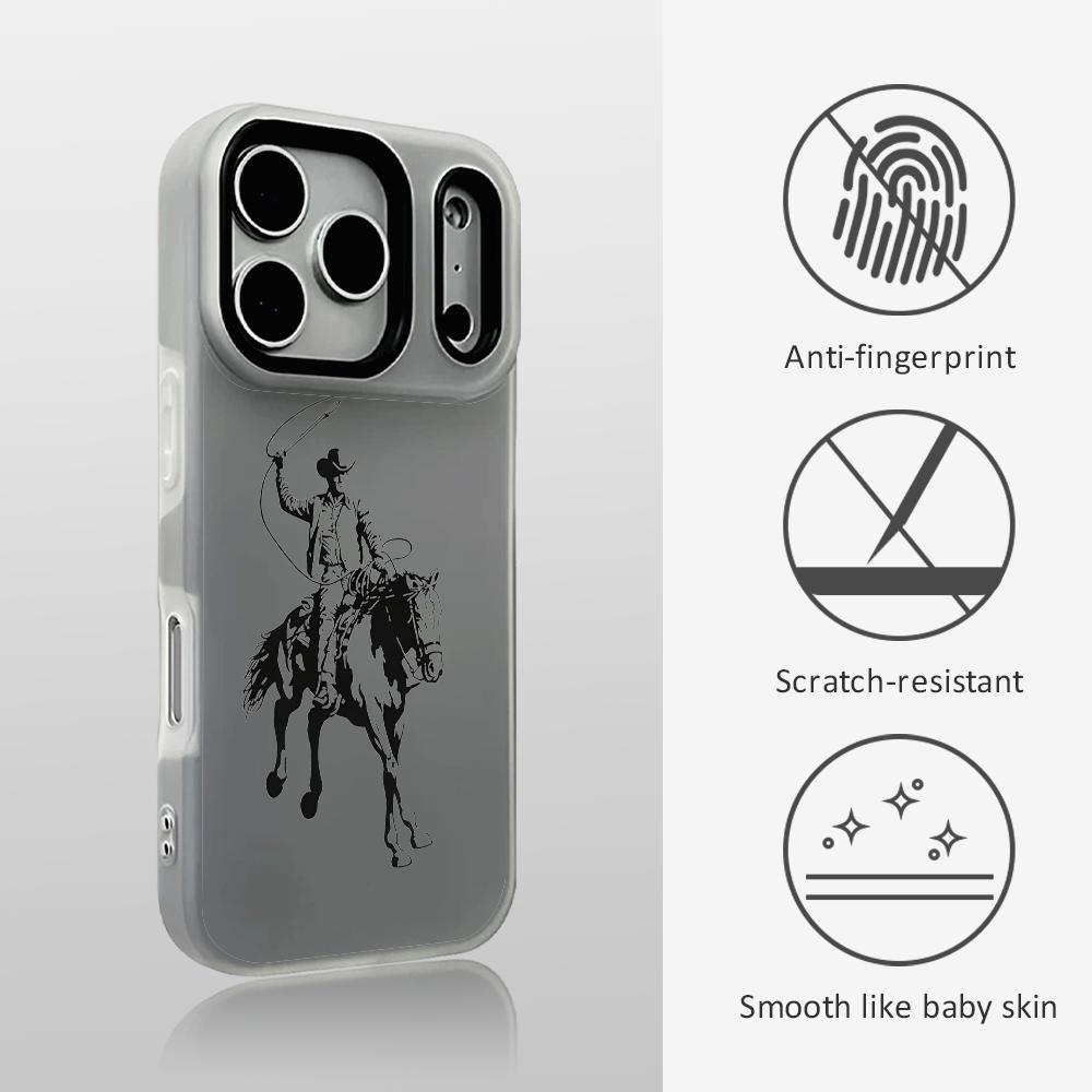 Phone Cases Transparent - Western Cowboy Graphic Phone Case For