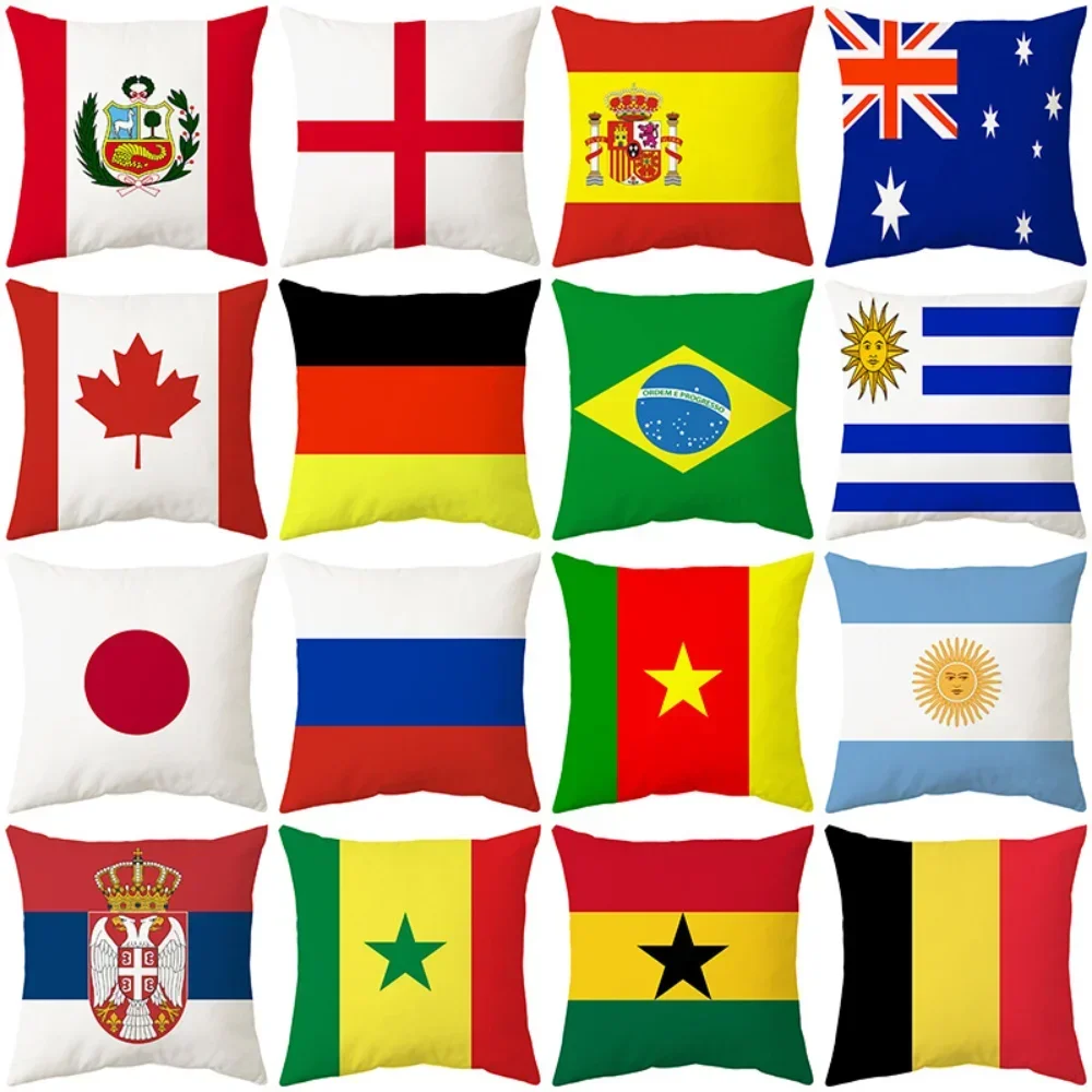 Phone Cases Qatar - National Flags Printed Pillow Cover Qatar