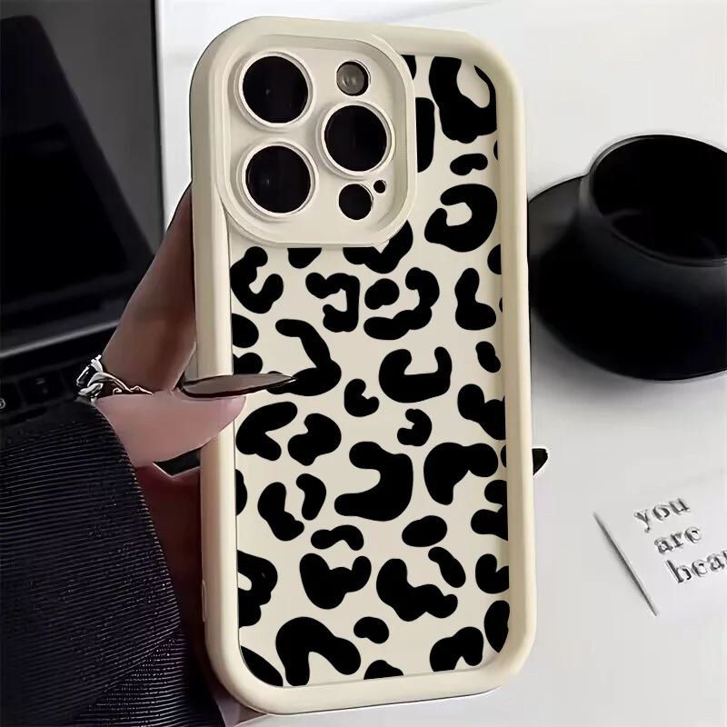 Black Leopard Print Pattern Si - огляд і ціна Phone Cases Rhode