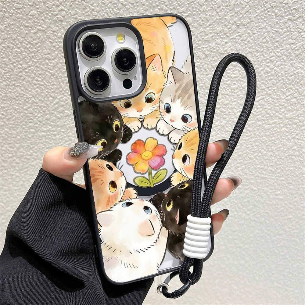 Black Frame Floral Anti-fall P - огляд і ціна Phone Cases Transparent