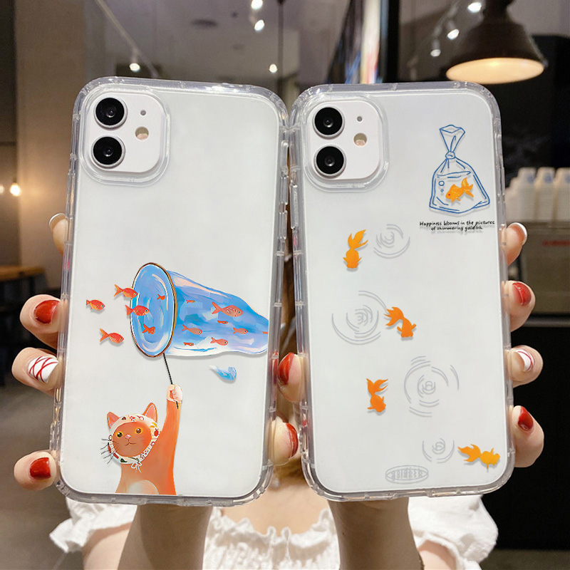 Lovely Fishes Clear Phone Case - огляд і ціна Apple Iphone 16