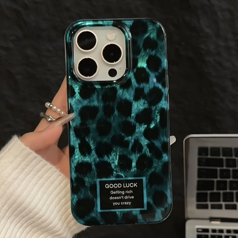 Retro Laser Cute Leopard Print - огляд і ціна Phone Cases Transparent