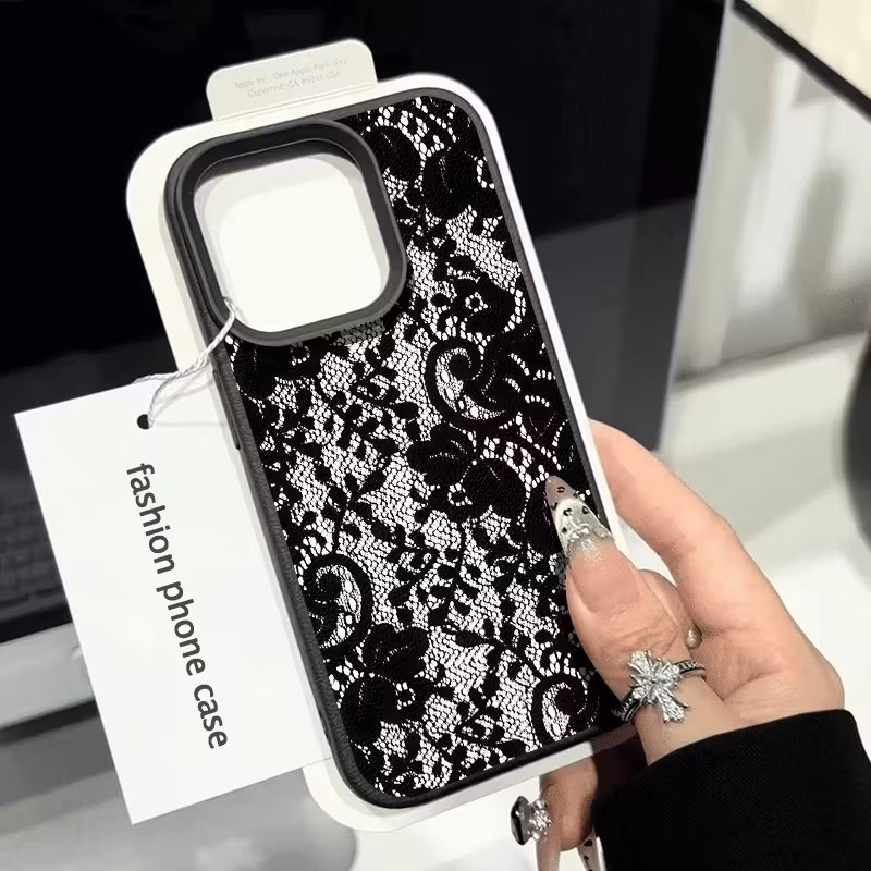 Elegant Black Lace Floral Patt - огляд і ціна Phone Cases Wholesale
