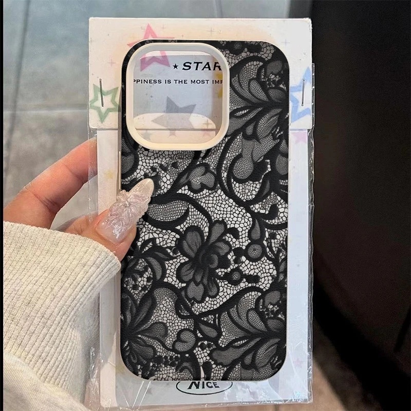 Elegant Black Lace Floral Phon - огляд і ціна Phone Cases Wholesale