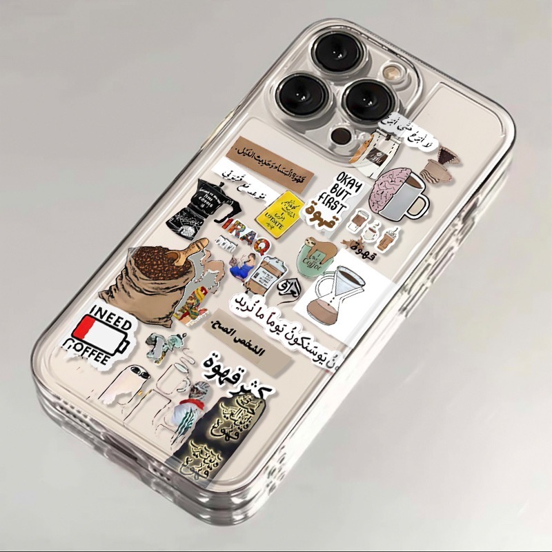 I Love Coffee Pattern Phone Ca - огляд і ціна Phone Cases Transparent