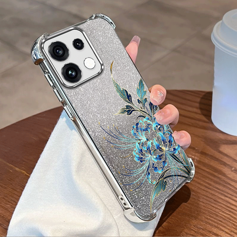 Glitter Plating Cover For OPPO - огляд і ціна Glitter Shockproof Case