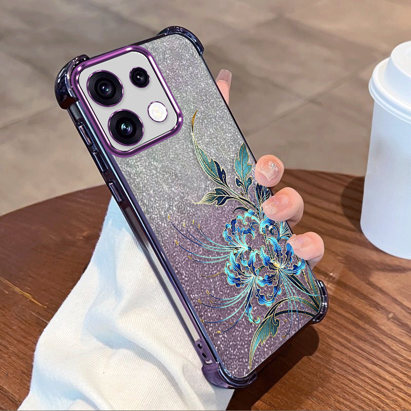 Glitter Plating Cover For OPPO - огляд і ціна Glitter Shockproof Case