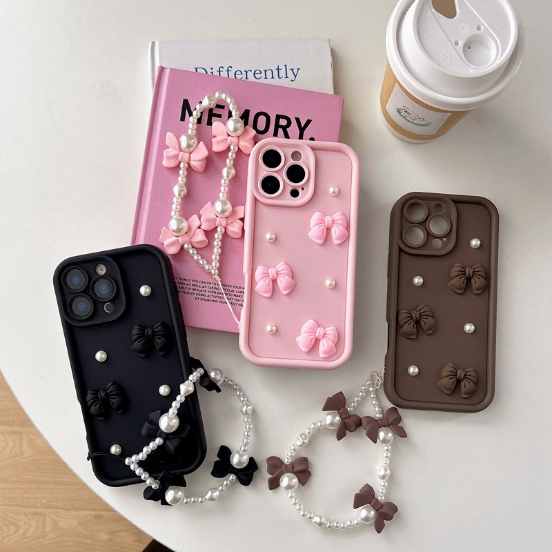 Bow Pearl Chain Rope Phone Cas - огляд і ціна Phone Cases Moto G 2025