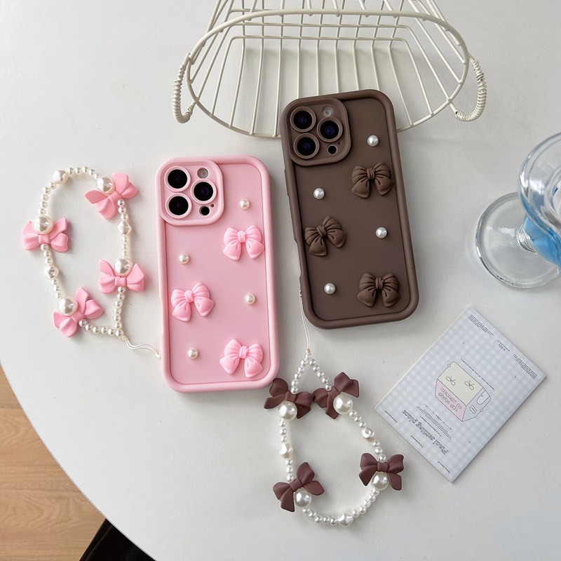 Bow Pearl Chain Rope Phone Cas - огляд і ціна Phone Cases Moto G 2025