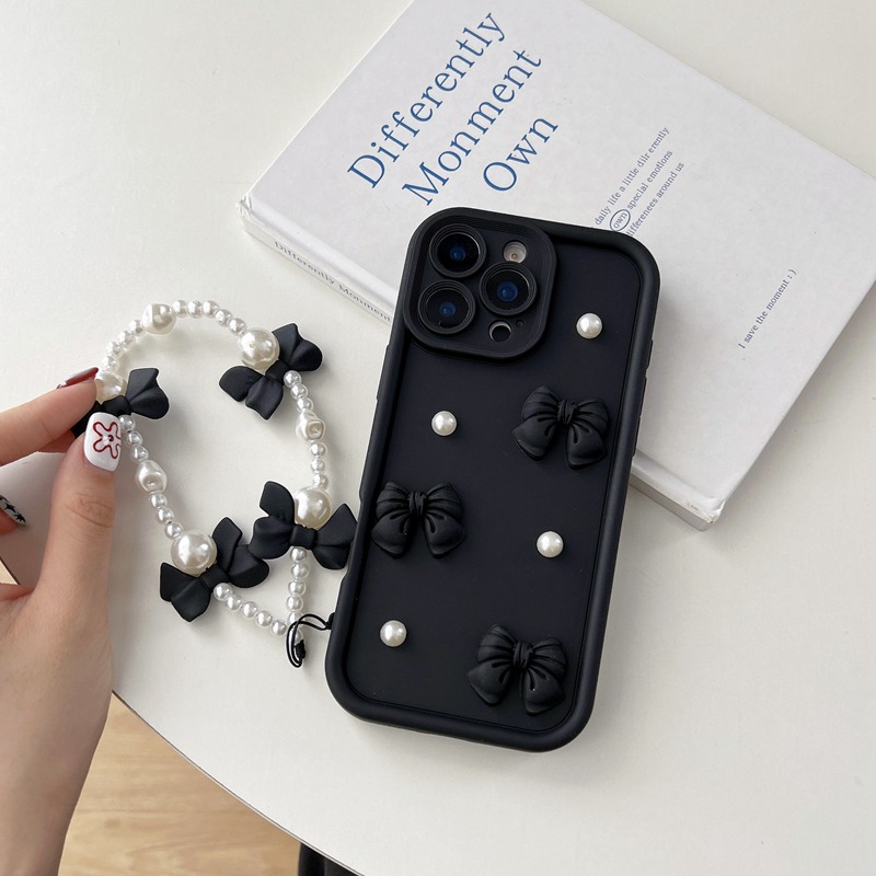 Bow Pearl Chain Rope Phone Cas - огляд і ціна Phone Cases Moto G 2025