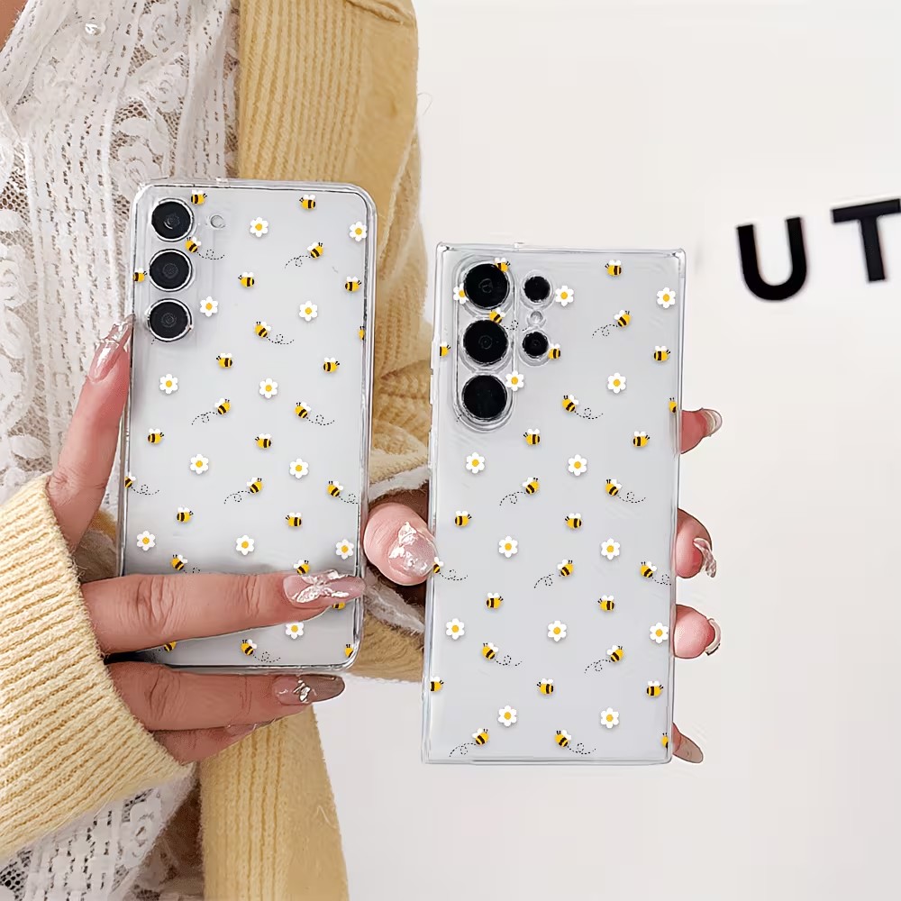 Transparent TPU Cute Bee Daisy - огляд і ціна Phone Cases Transparent