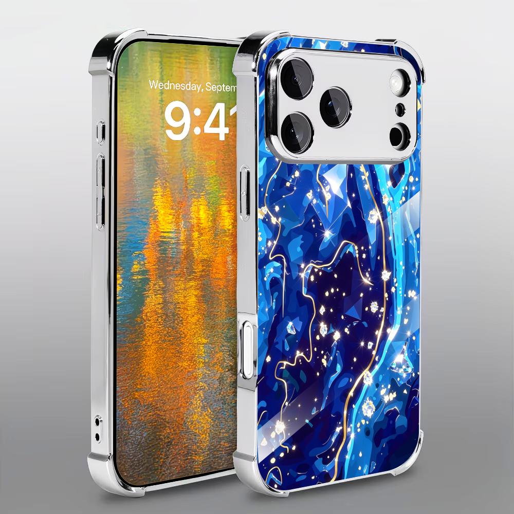 Elegant Deep Blue texture glas - огляд і ціна Phone Cases Rhode