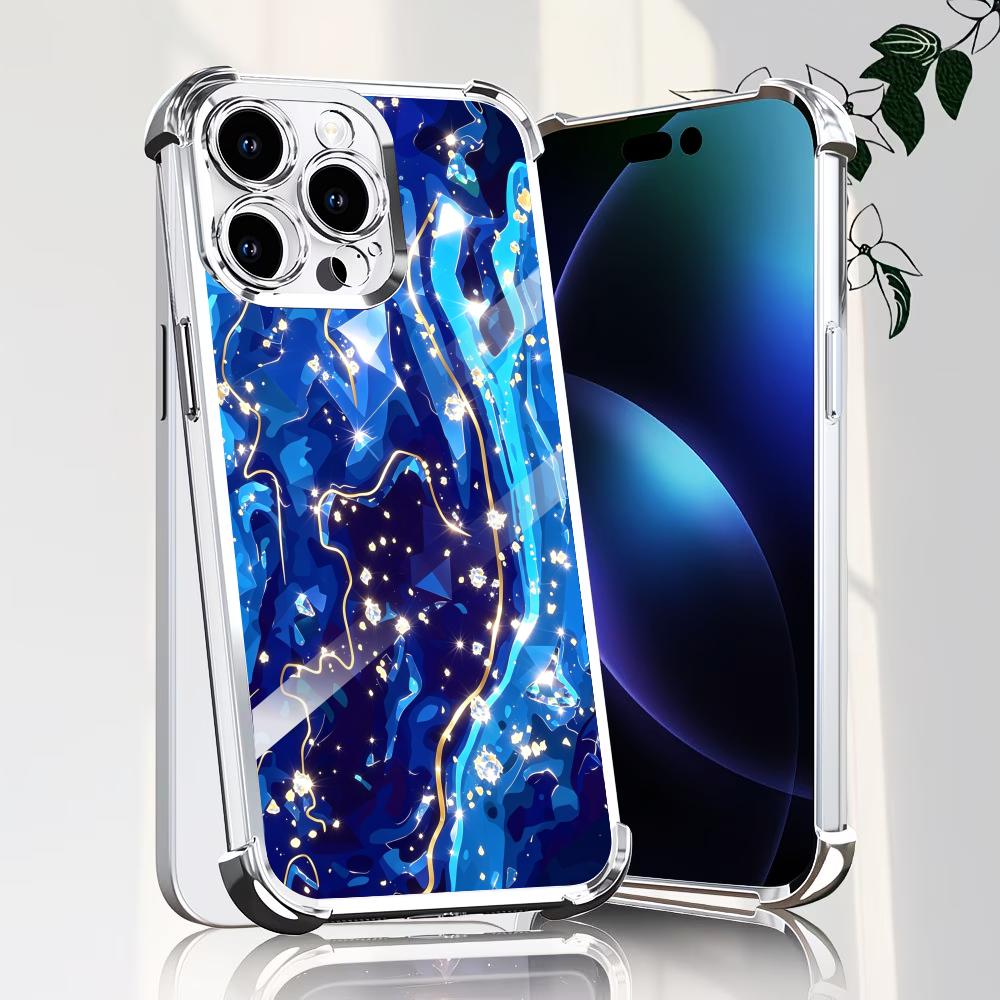 Elegant Deep Blue texture glas - огляд і ціна Phone Cases Rhode