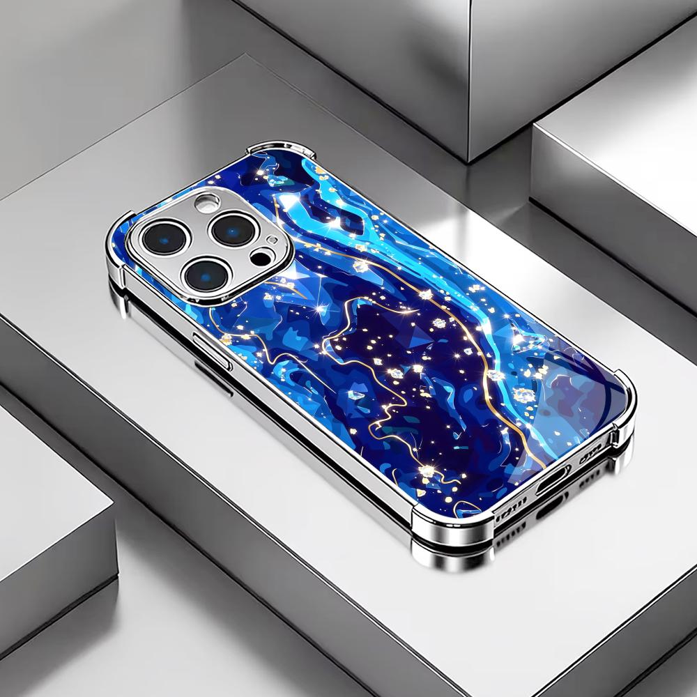 Elegant Deep Blue texture glas - огляд і ціна Phone Cases Rhode
