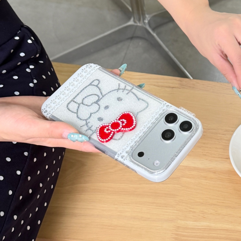 Cute Lace Glitter Laser Hello  - огляд і ціна Glitter Shockproof Case