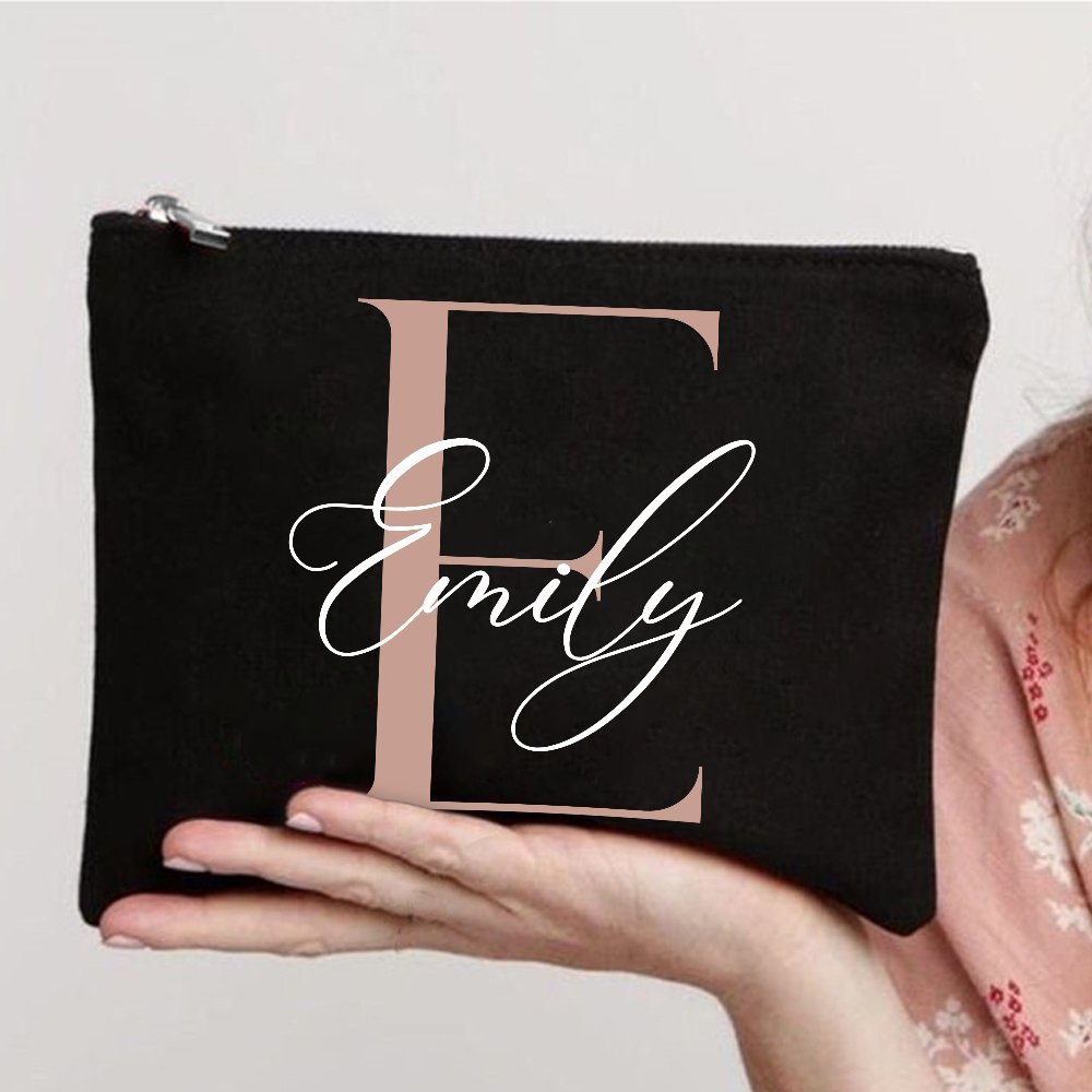 Custom Makeup Bag with Initial - огляд і ціна Monogram Custom Case