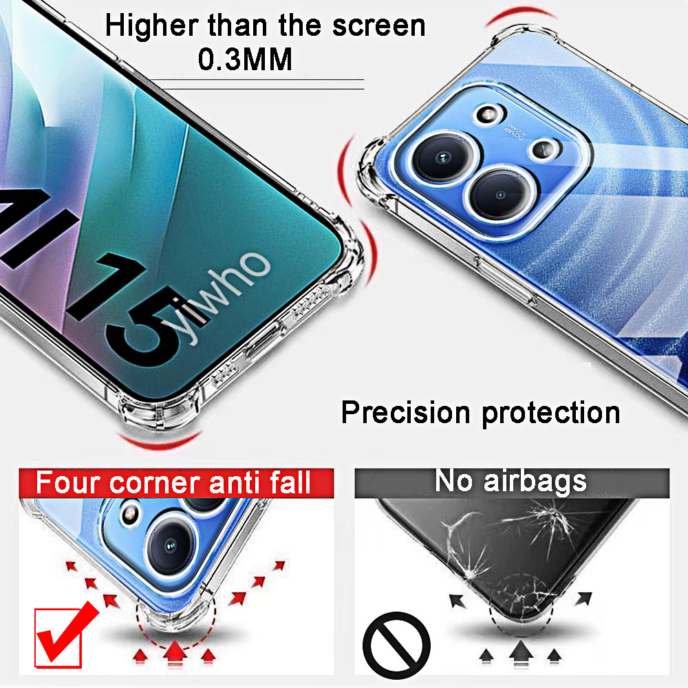Transparent Case for Redmi 15C - огляд і ціна Phone Cases Europe