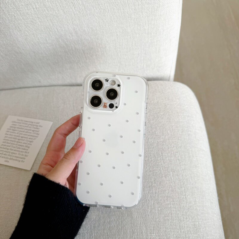 Korean White & Purple Polka Do - огляд і ціна Phone Cases Korea