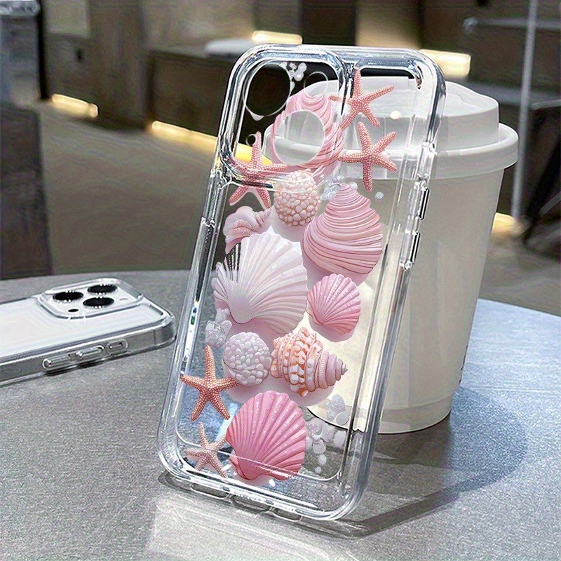 Trendy Pink Seashell Phone Cas - огляд і ціна Phone Cases Transparent