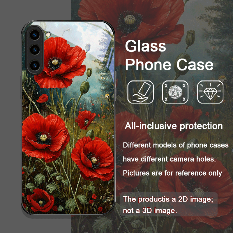 Retro Poppy Flower Bloom Hot R - огляд і ціна Phone Cases Samsung S23
