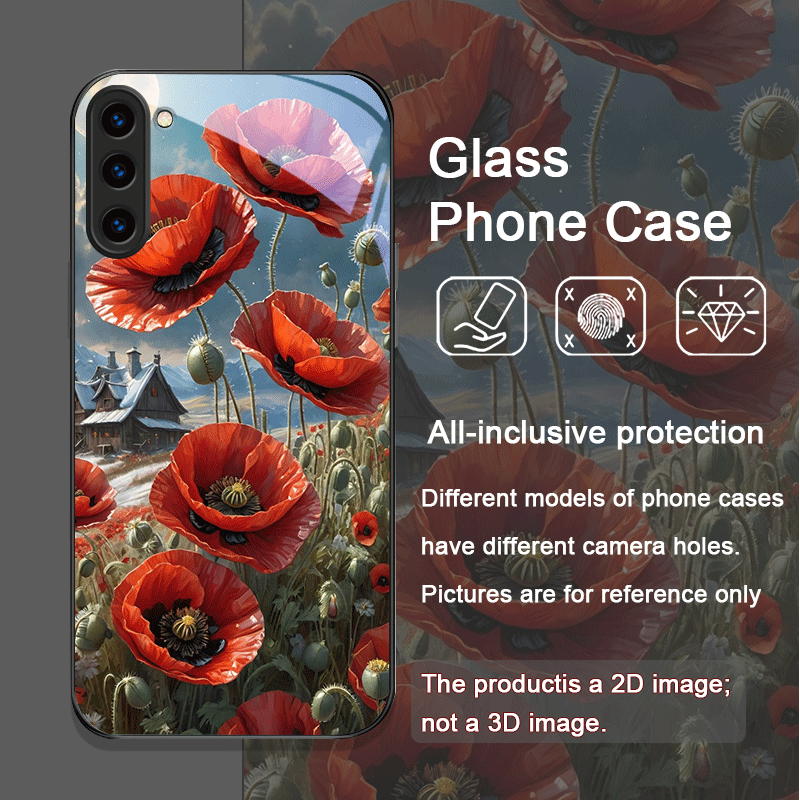 Retro Poppy Flower Bloom Hot R - огляд і ціна Phone Cases Samsung S23