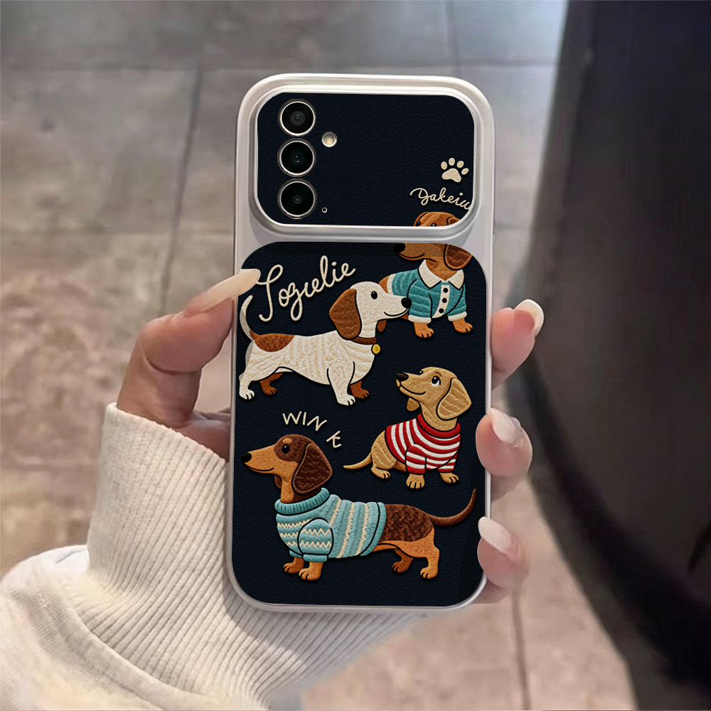 Cartoon Puppy Leather Phone Ca - огляд і ціна Phone Cases With Camera Cover