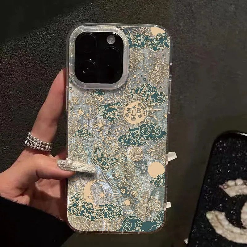 Sun Moon Clouds Glitter Phone  - огляд і ціна Phone Cases Wholesale