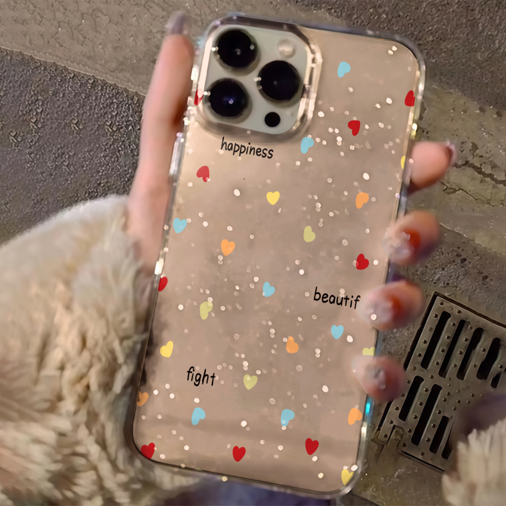 Luxury Simple Polka Dots Clear - огляд і ціна Glitter Shockproof Case
