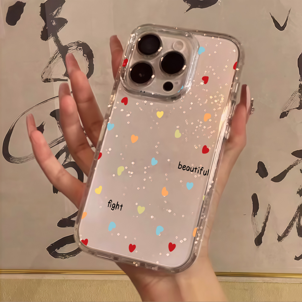 Luxury Simple Polka Dots Clear - огляд і ціна Glitter Shockproof Case