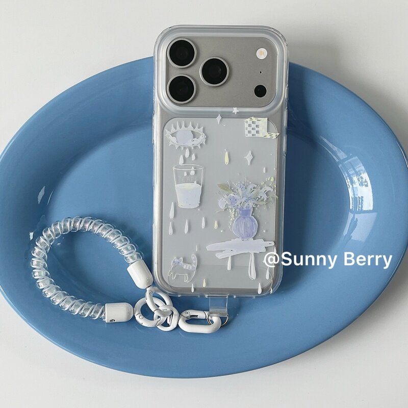 Korean Ins Blue Tear Vase Illu - огляд і ціна Phone Cases Korea