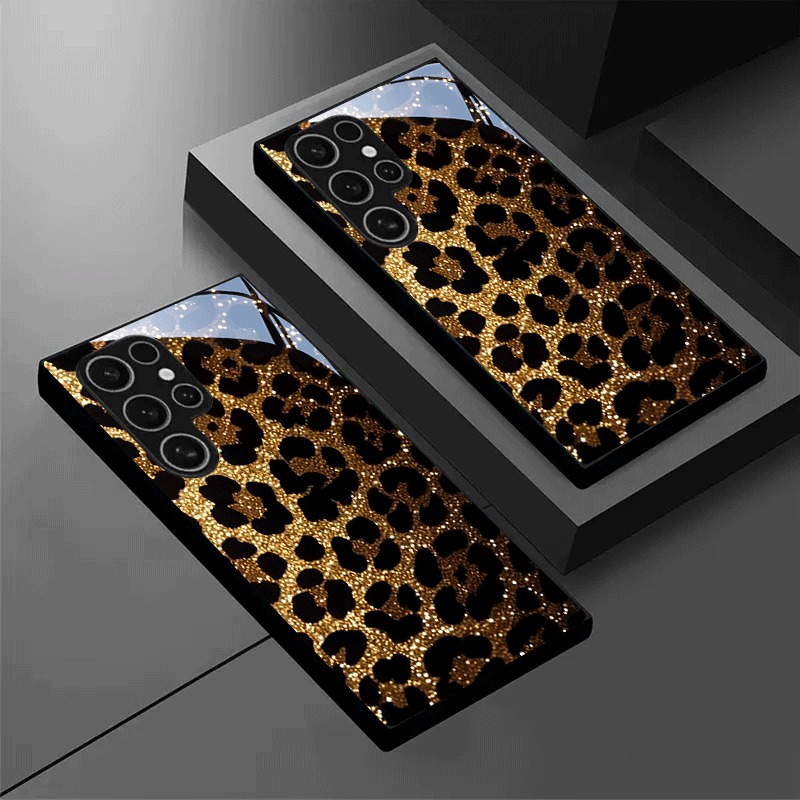 Gold Glitter Leopard Print Tem - огляд і ціна Glitter Shockproof Case