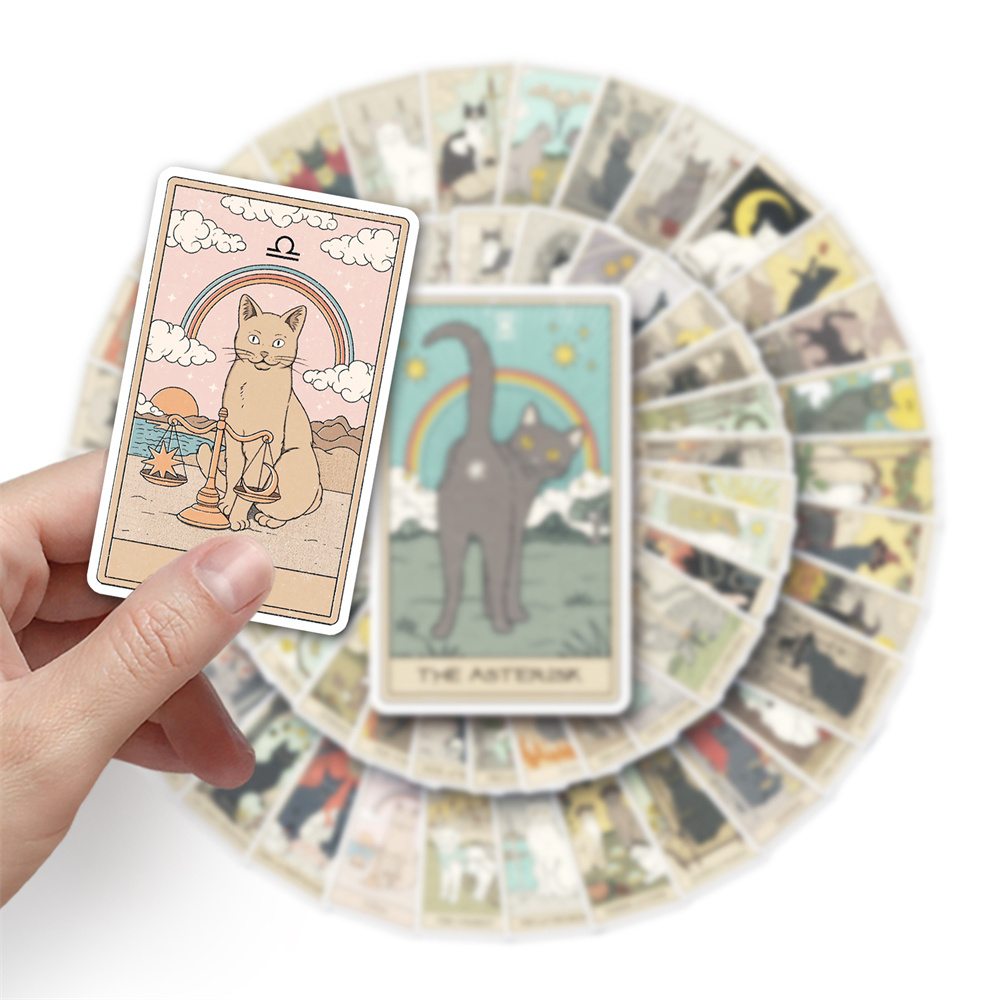 10/30/50PCS Cartoon Cat Tarot  - огляд і ціна Phone Cases Wholesale