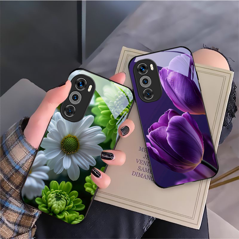 Purple tulip pattern For Motor - огляд і ціна Phone Cases Moto G