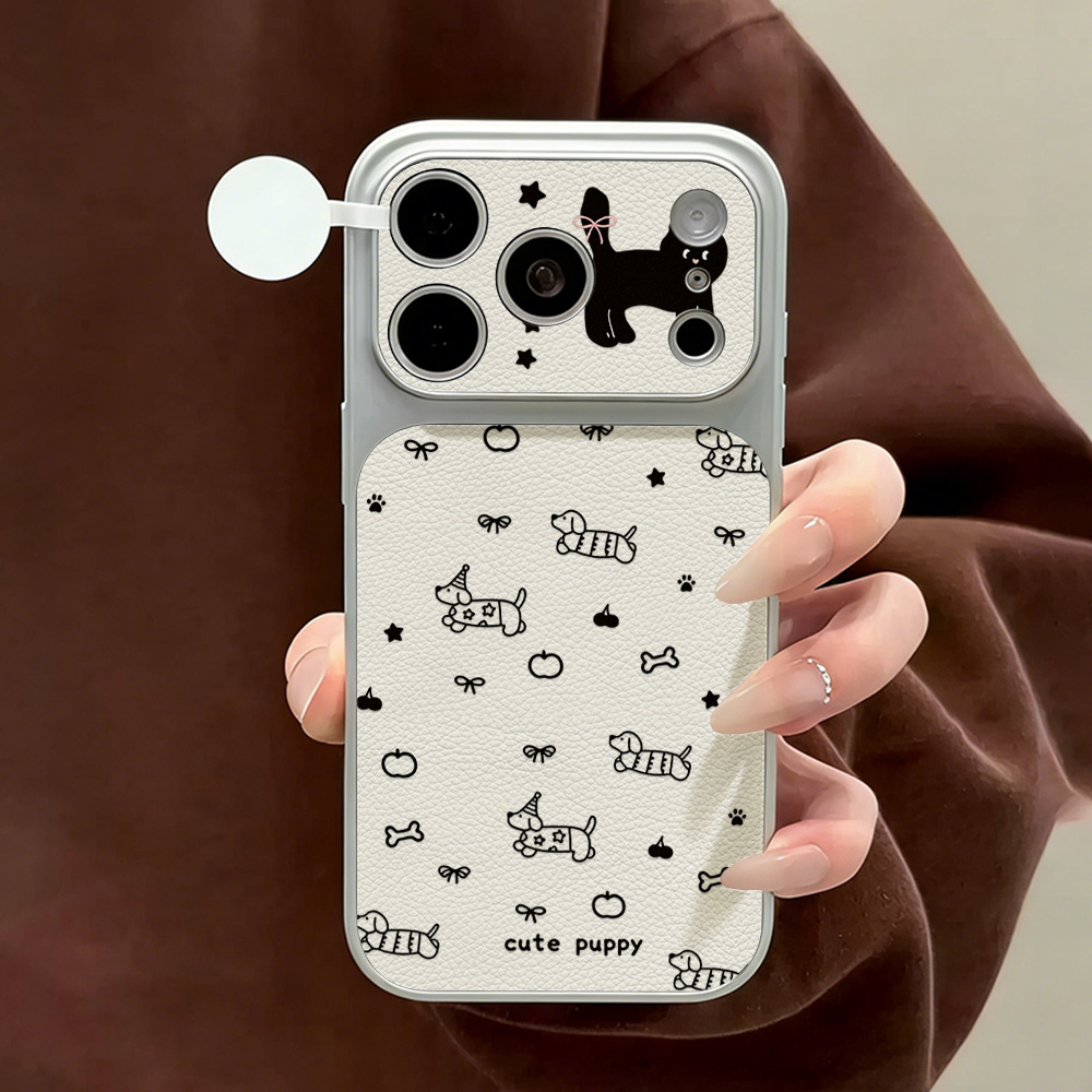 Cute Puppy Leather Phone Case  - огляд і ціна Phone Cases With Camera Cover