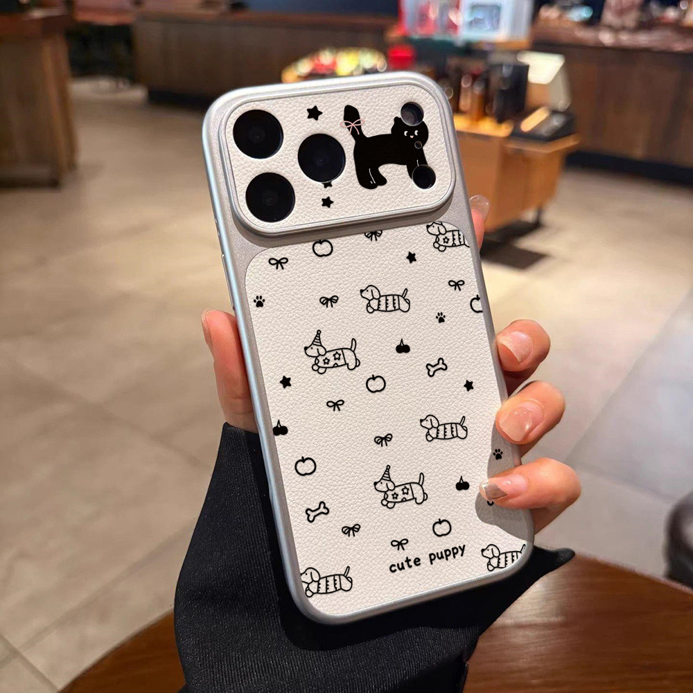 Cute Puppy Leather Phone Case  - огляд і ціна Phone Cases With Camera Cover