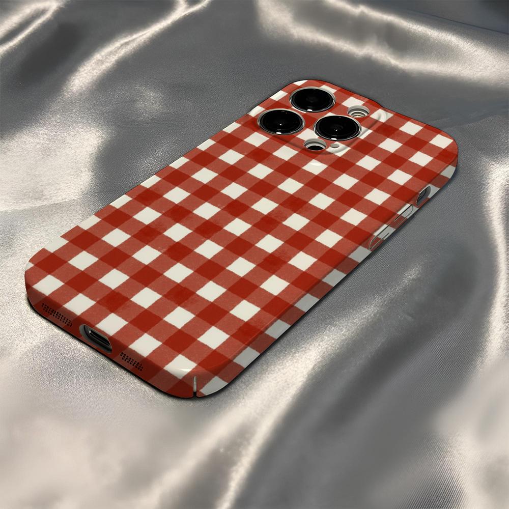 Retro Red Gingham Phone Case F - огляд і ціна Phone Cases Personalised
