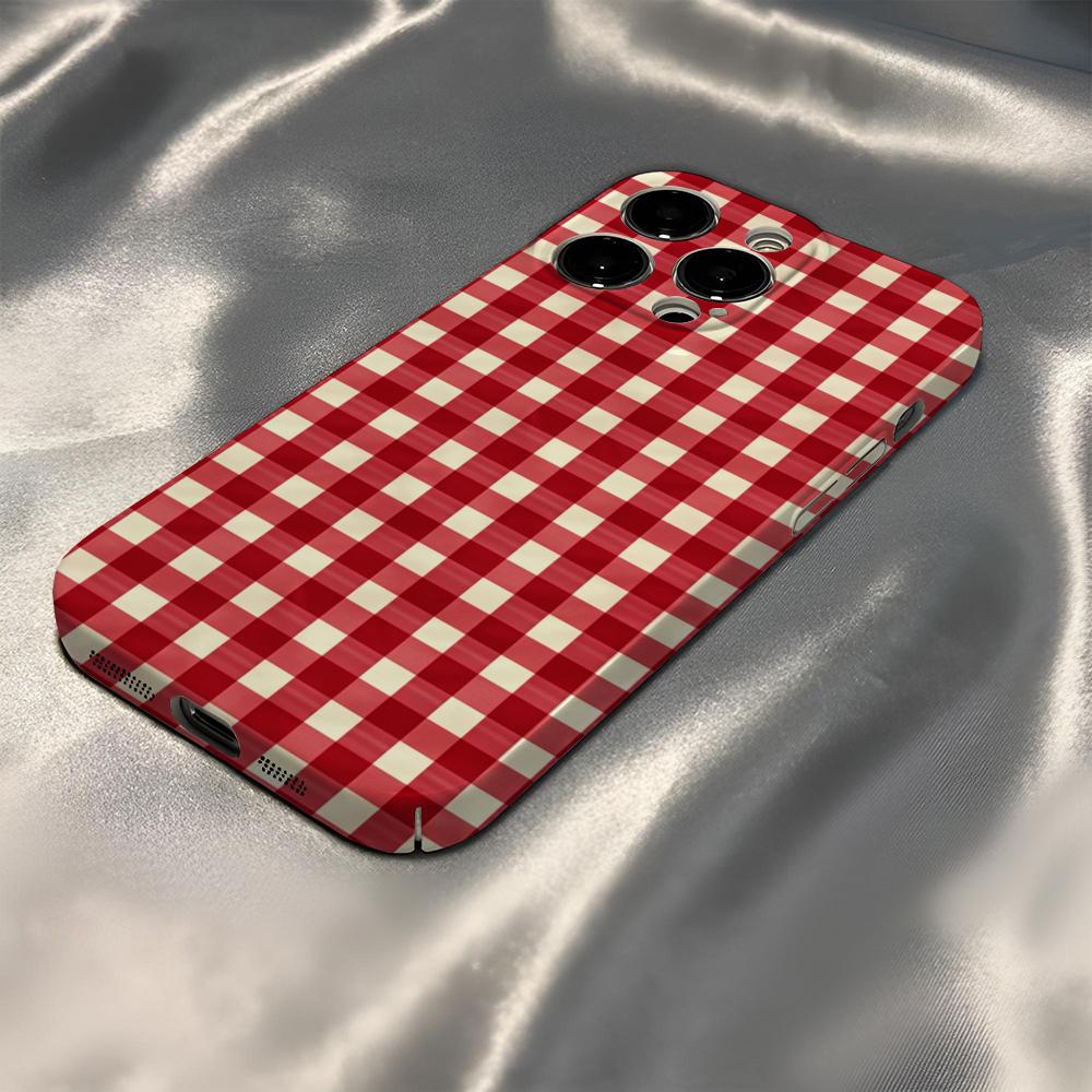 Retro Red Gingham Phone Case F - огляд і ціна Phone Cases Personalised
