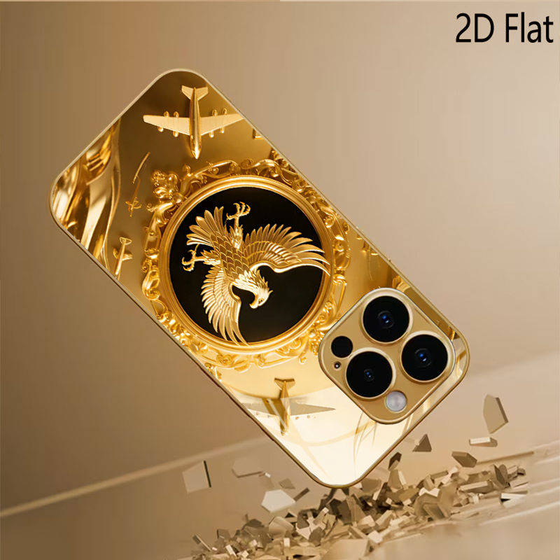 Golden Wing Patterned tempered - огляд і ціна Phone Cases With Camera Cover