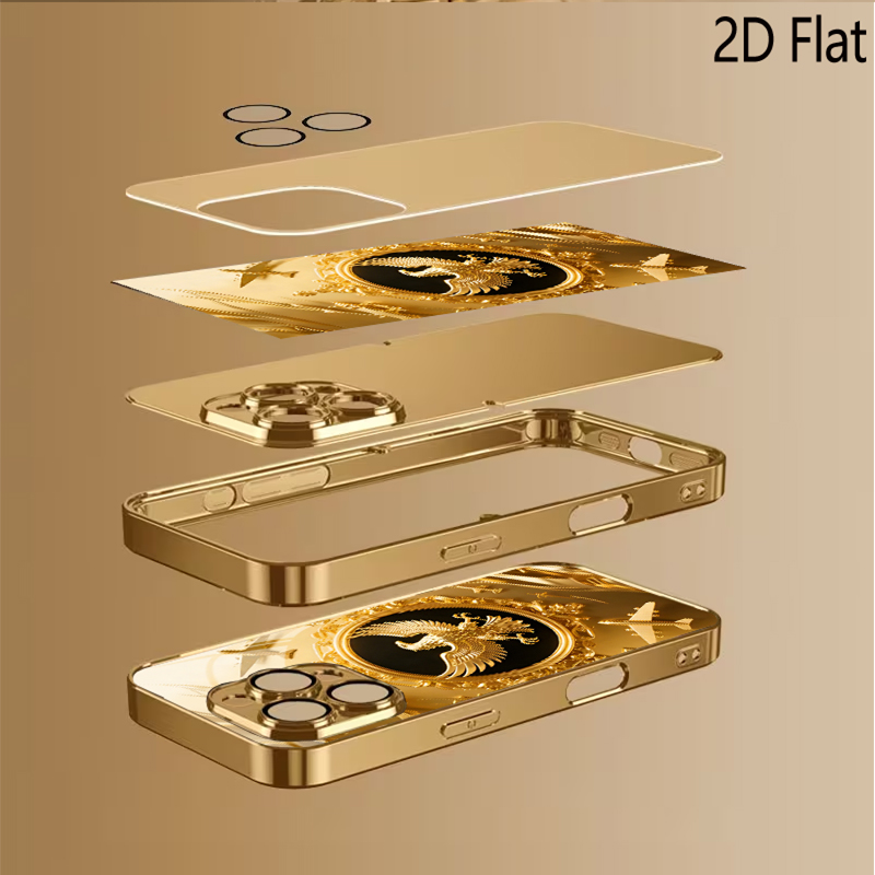 Golden Wing Patterned tempered - огляд і ціна Phone Cases With Camera Cover