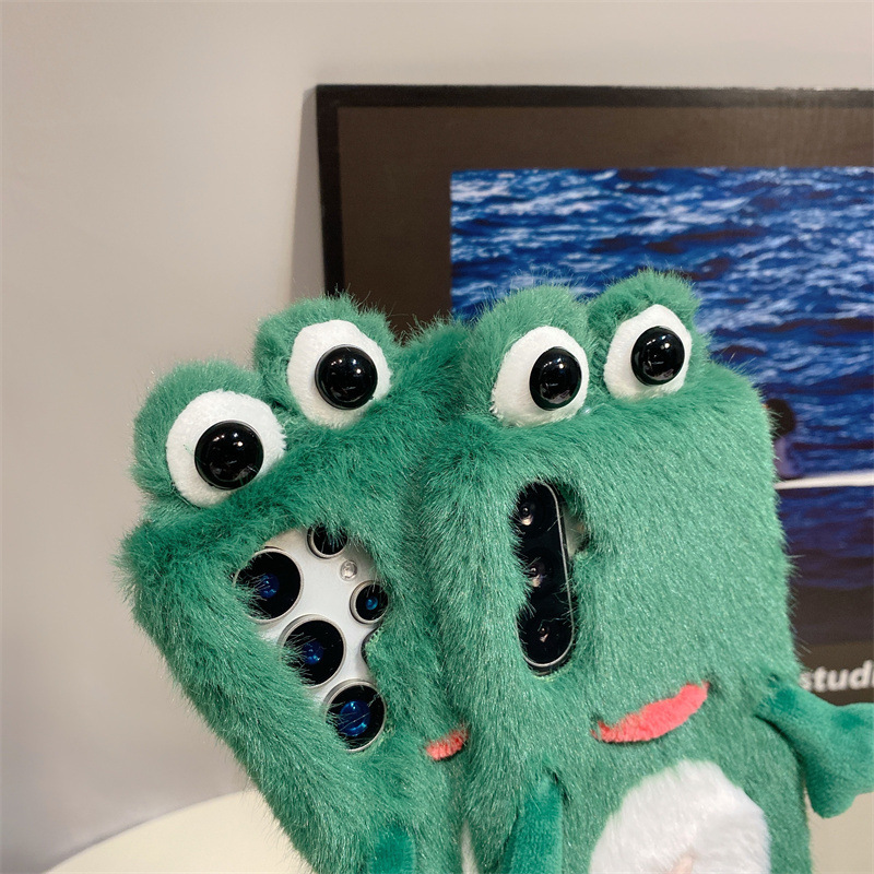 Plush Frog Phone Case, Cute Gr - огляд і ціна Phone Cases Samsung S23